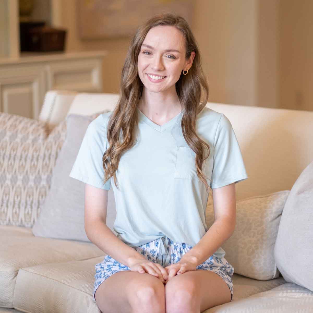 Fleur de Lis Sleep Shorts