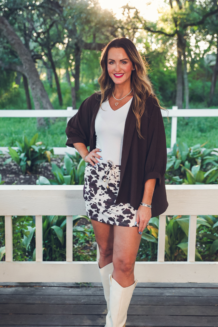 Chocolate Button Up Blouse