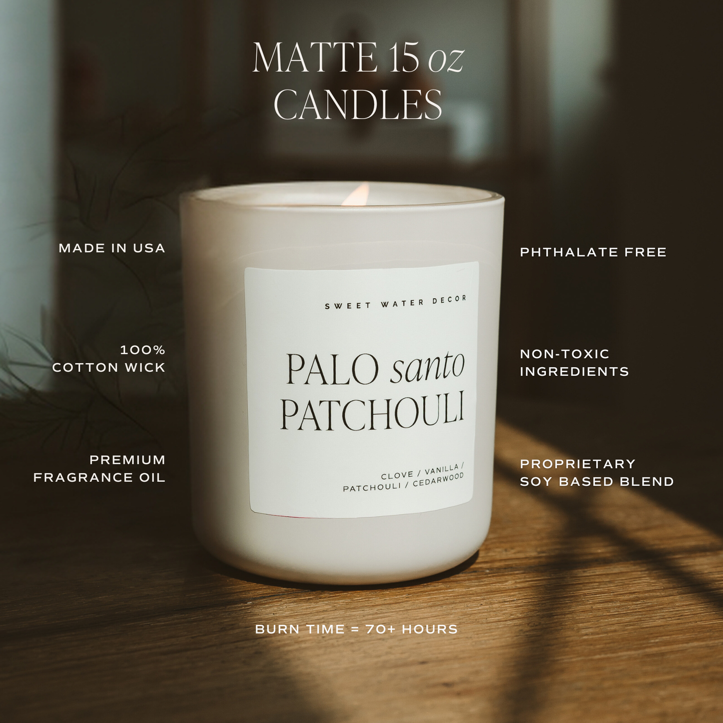 Luxury Getaway 15 oz Soy Candle, Matte Jar