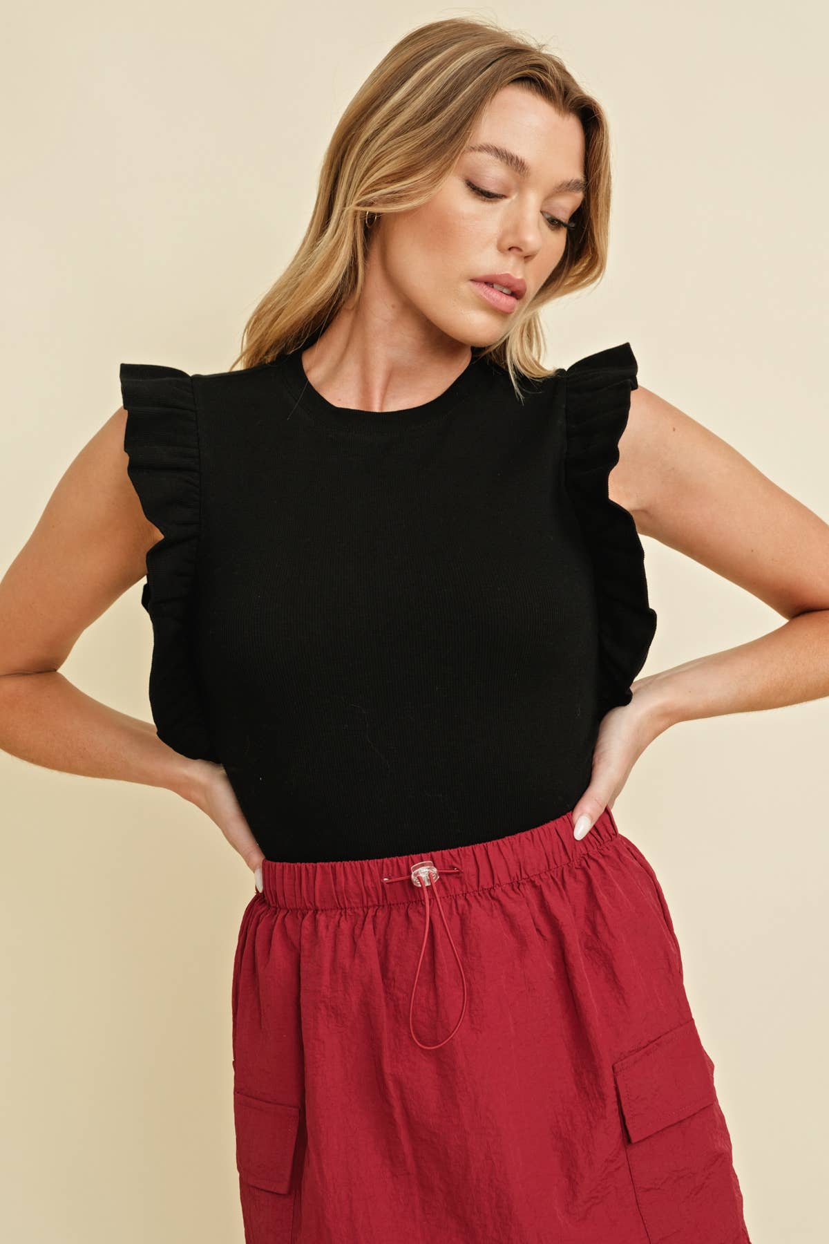 RUFFLE TOP