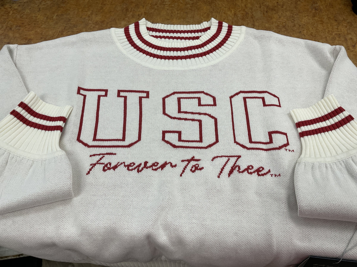 South Carolina Queen Oversized Striped Crew Sweater