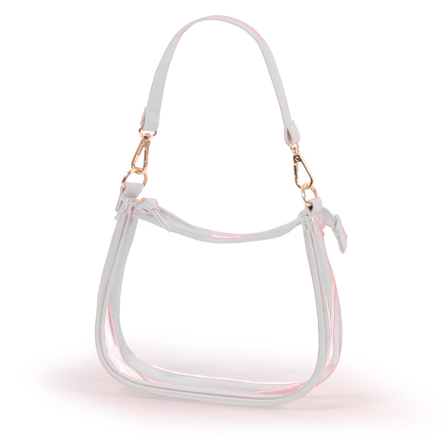 The Clara Clear Purse White
