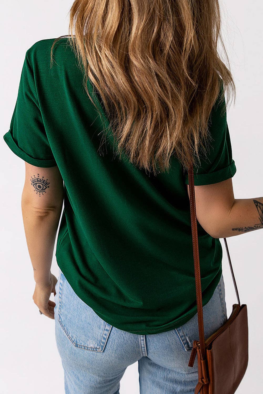 Let’s Day Drink Clover Print Round Neck T Shirt