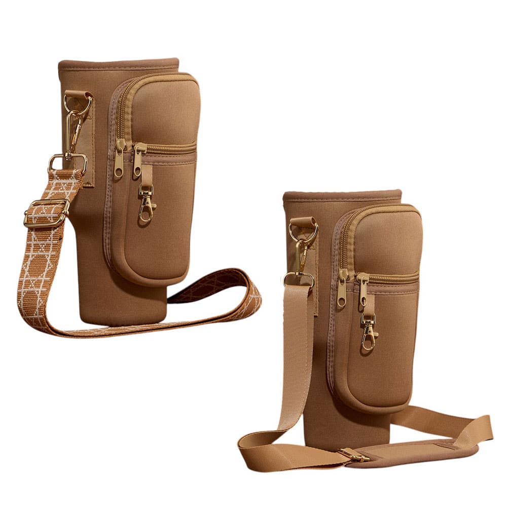Tumbler Carrier Crossbody Bag