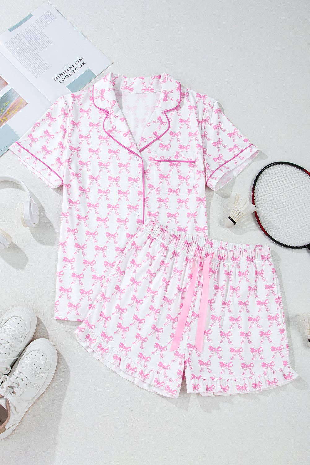 Bow Pajamas Set