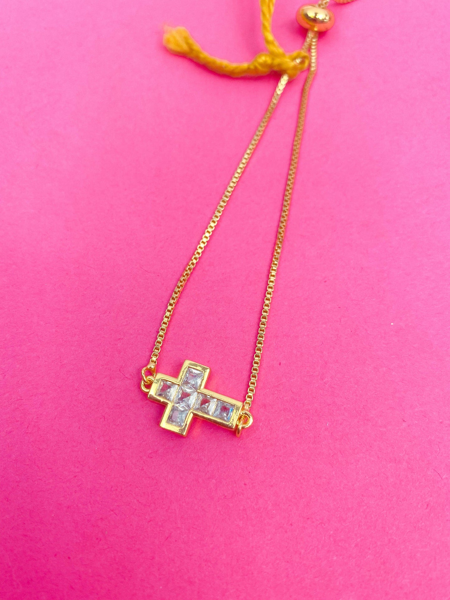 Ava Cross Adjustable Bracelet