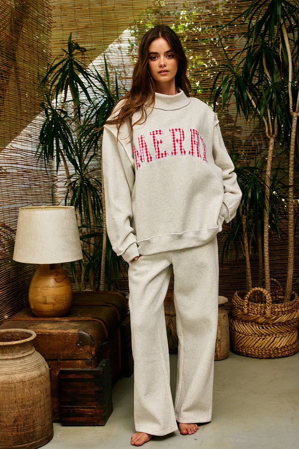 IP5875 | Wide-leg Terry Sweatpants