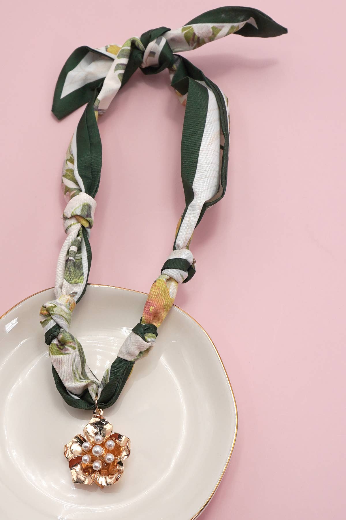 HANDMADE SCARF CHARM NECKLACES
