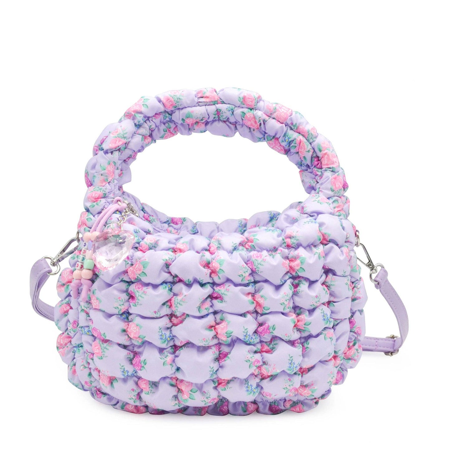Quilted Floral Crossbody