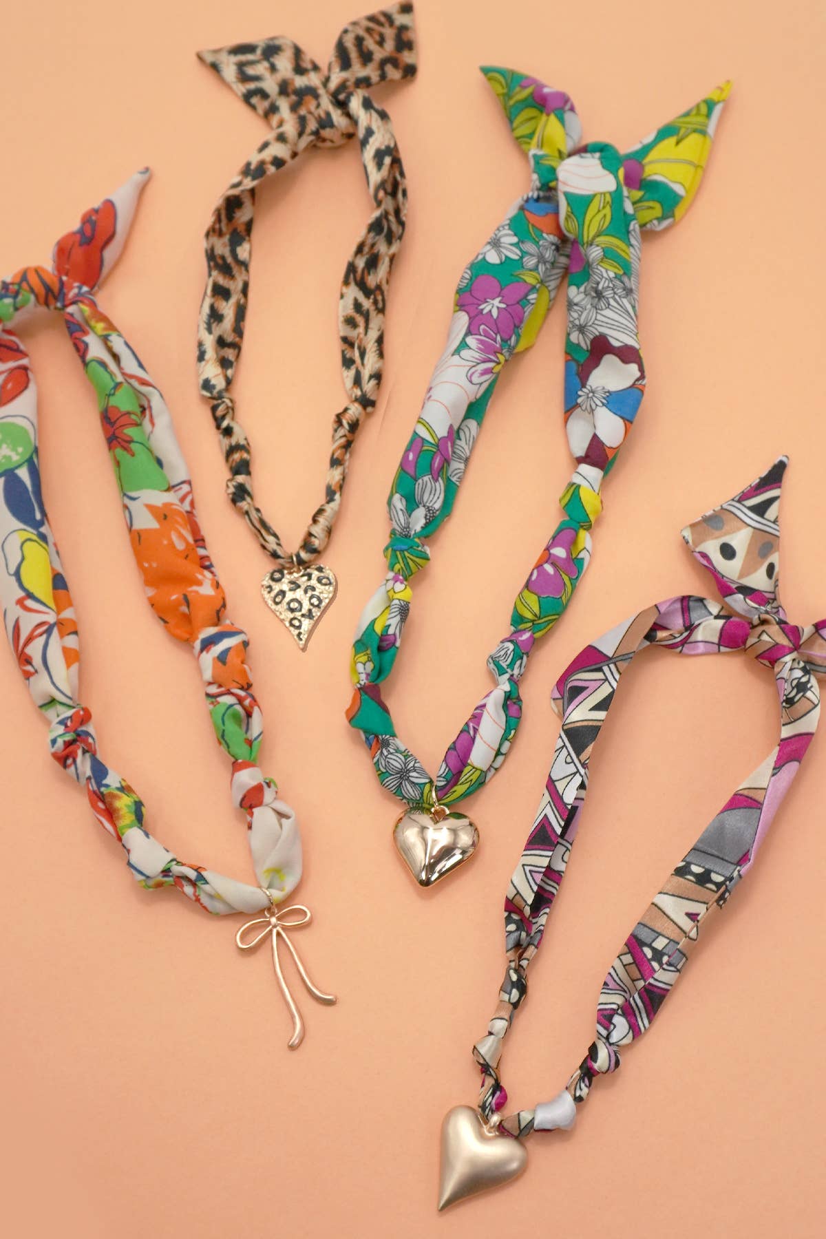 HANDMADE SCARF CHARM NECKLACES