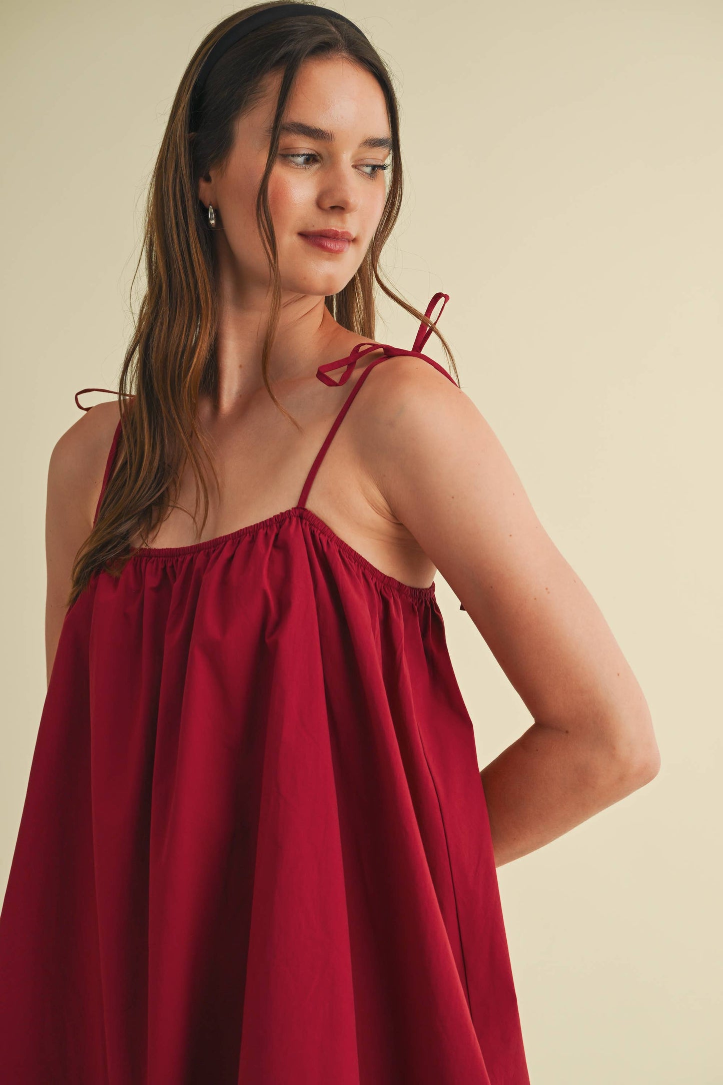 PUFF BOTTOM MINI DRESS