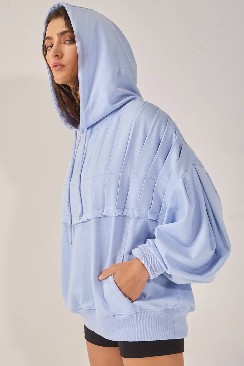 Soft & Cozy Pleated Hoodie