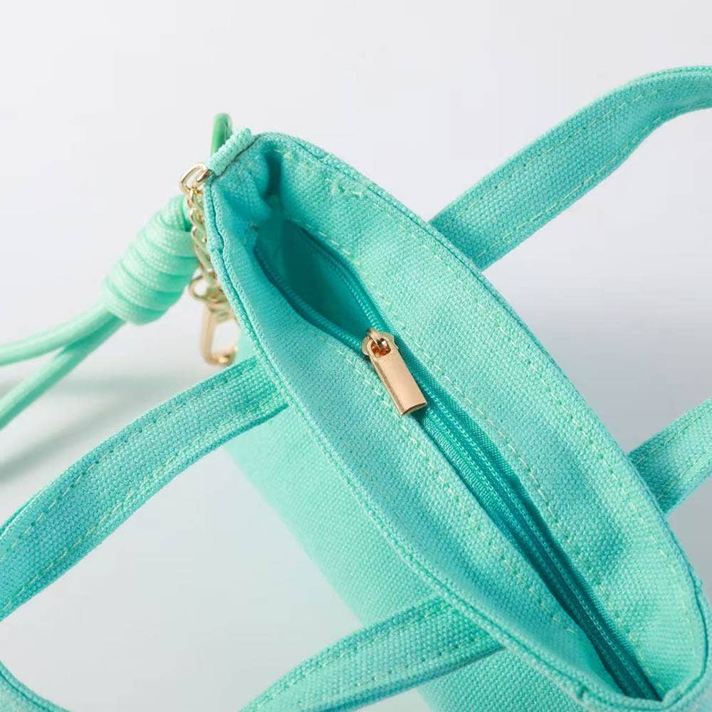 USA Mini Canvas Tote Bag Charm
