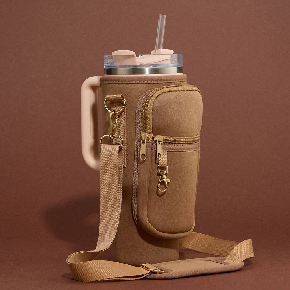 Tumbler Carrier Crossbody Bag