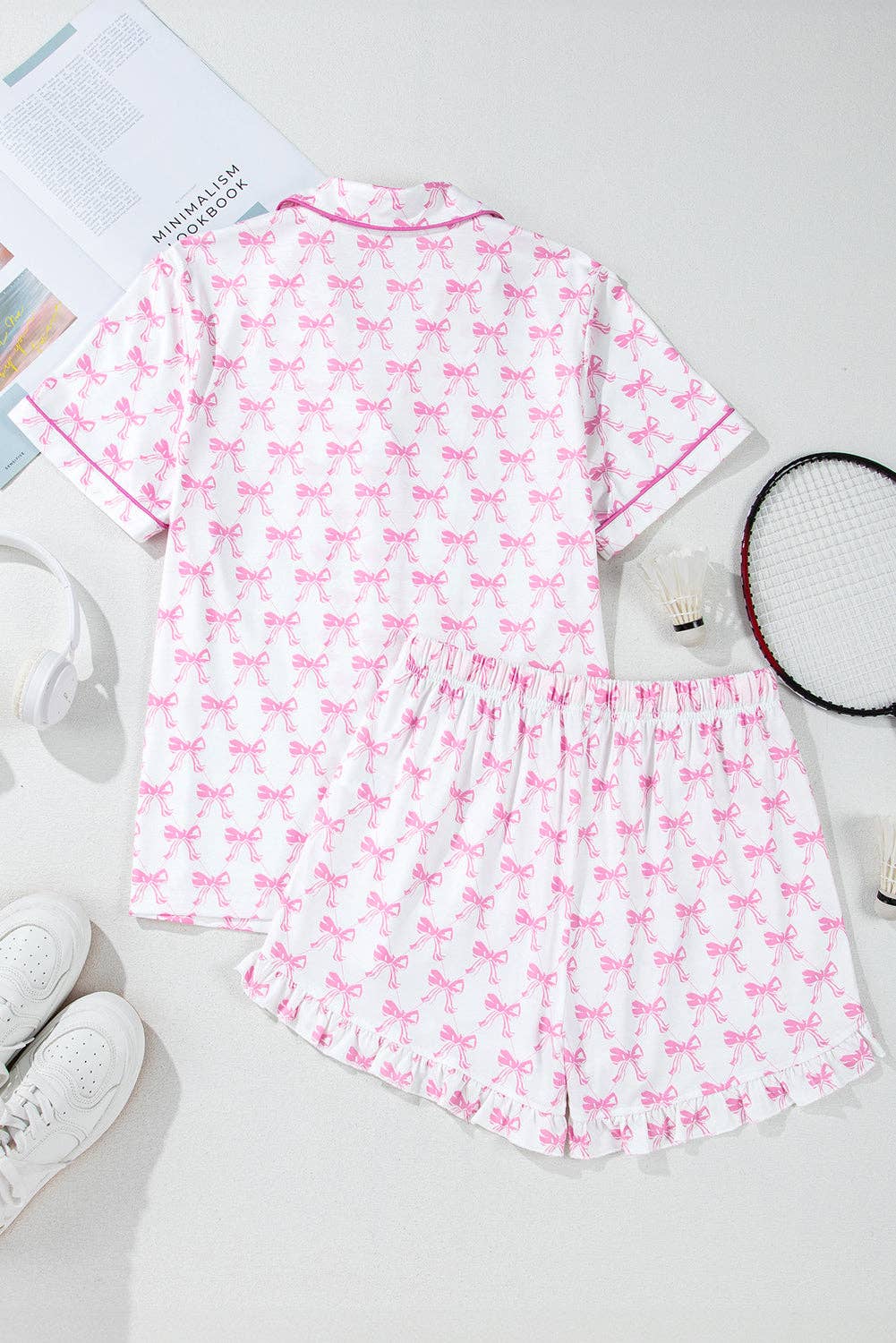 Bow Pajamas Set