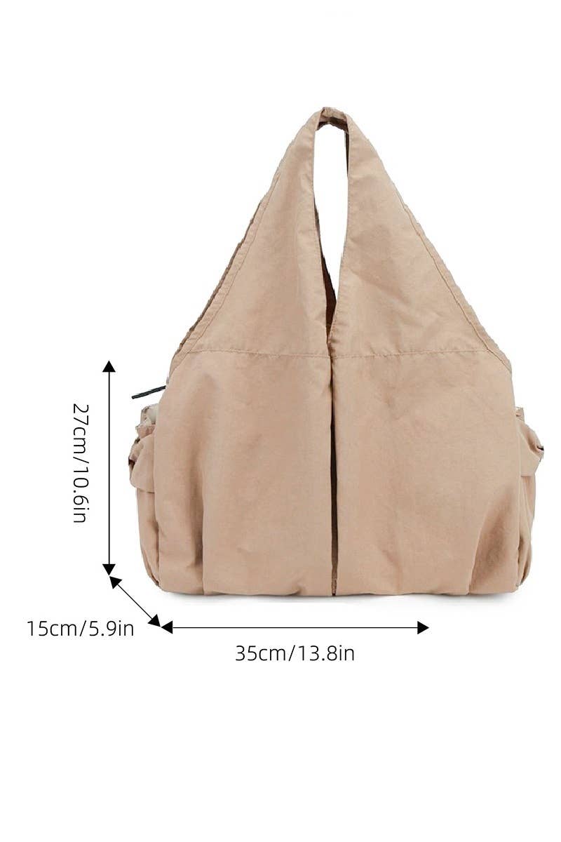 Carry All Pleated Draped Shoulder Tote Bag