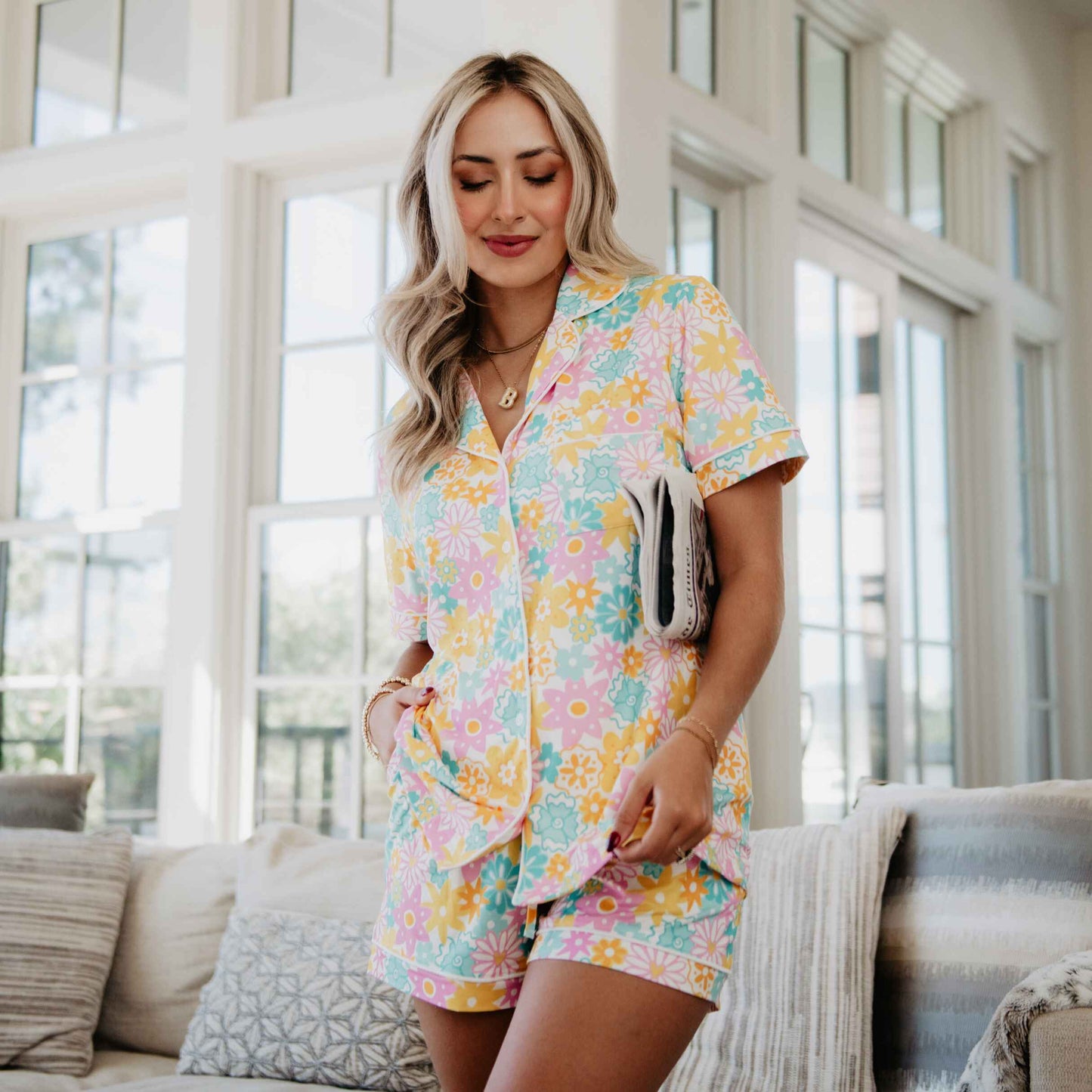 Spring Flowers Pajama Set
