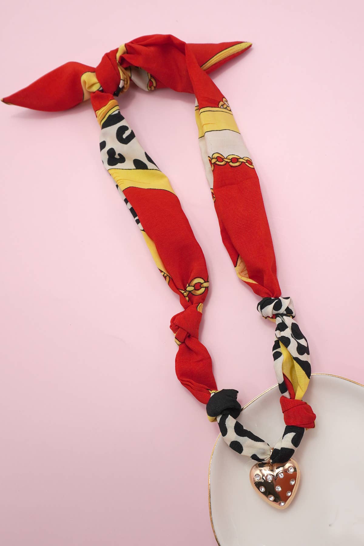 HANDMADE SCARF CHARM NECKLACES