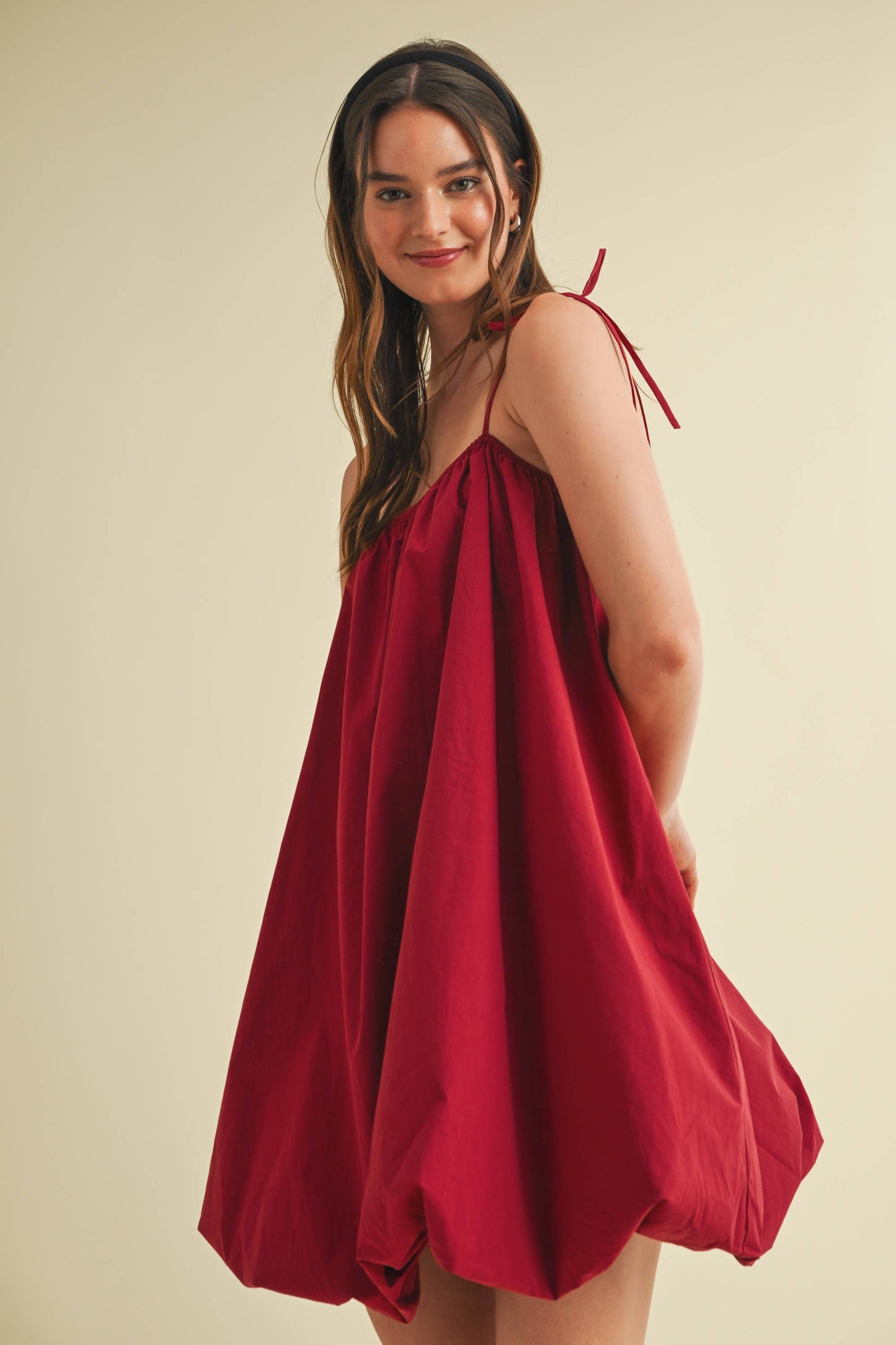 PUFF BOTTOM MINI DRESS