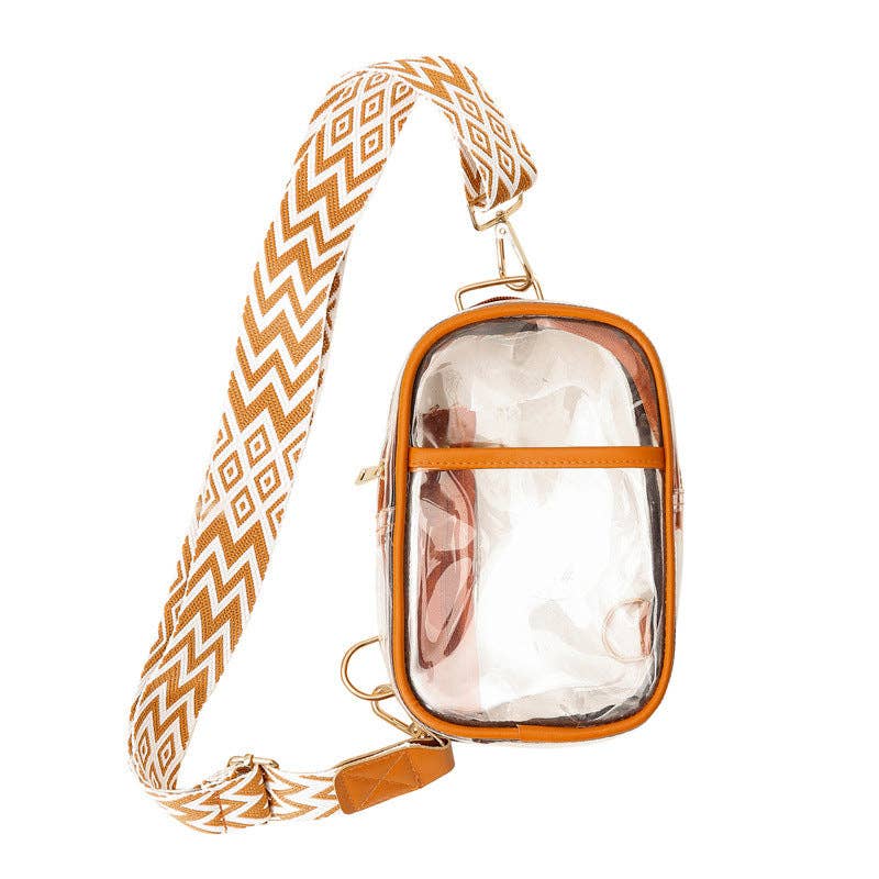 Clear Sling Crossbody Stadium Bag