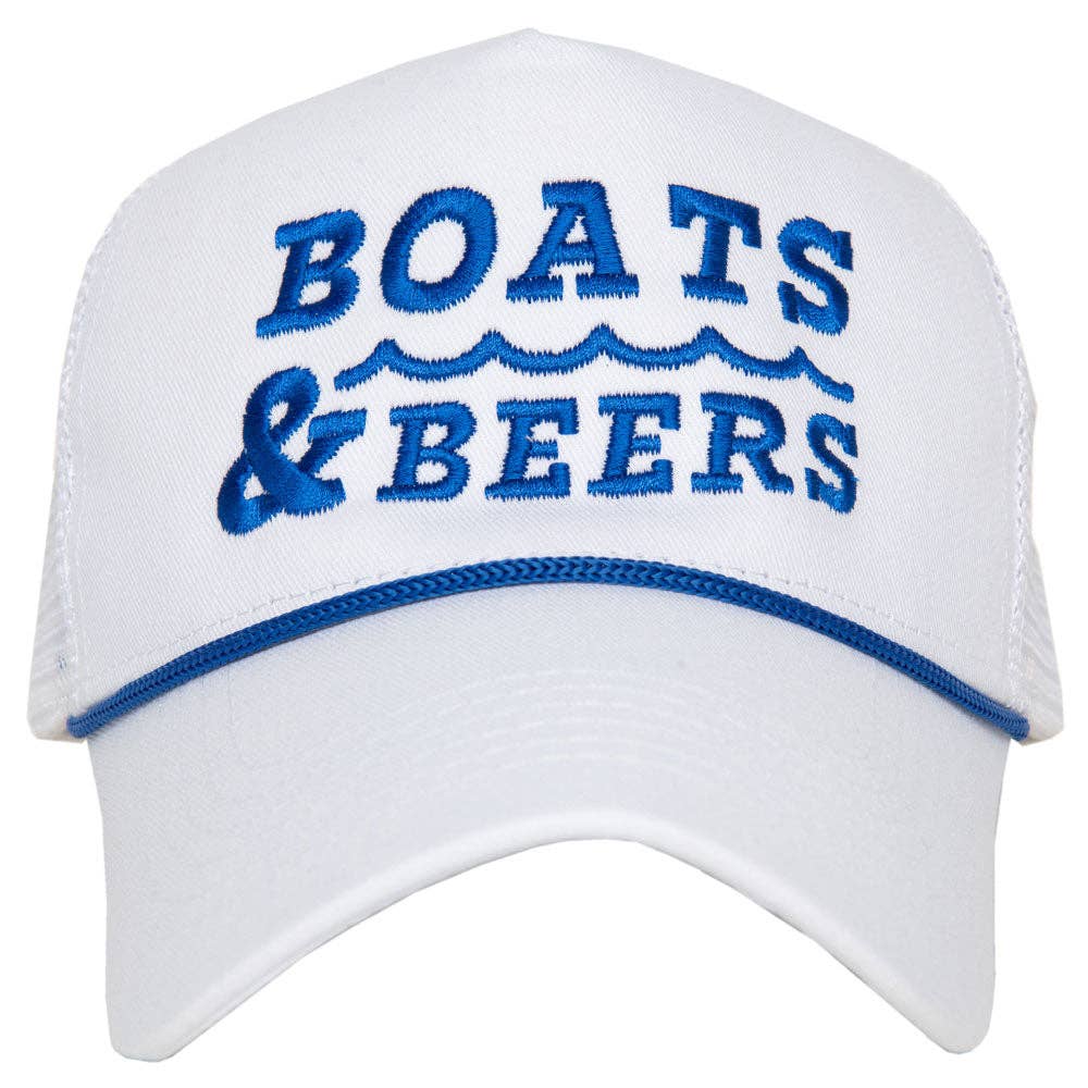 Boats & Beers Trucker Cap with Rope