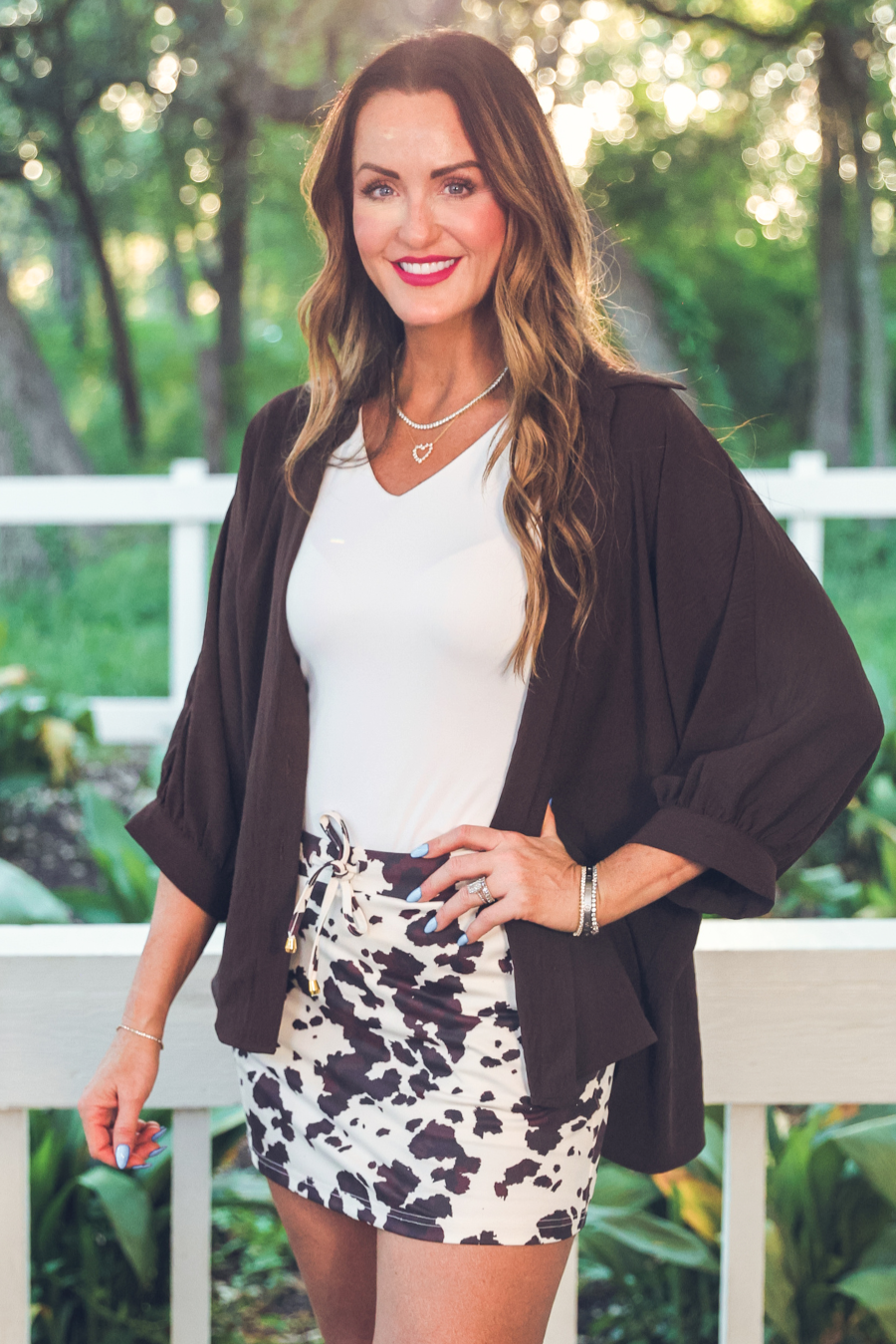 Chocolate Button Up Blouse