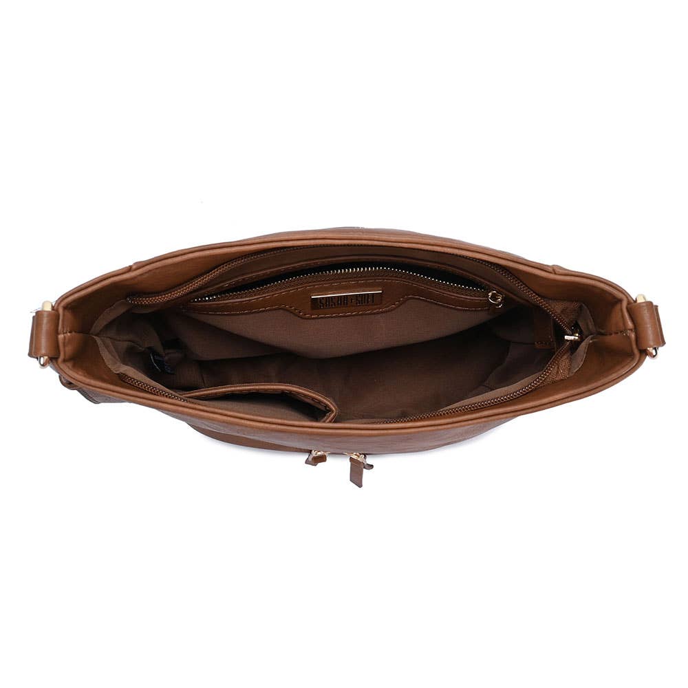 Faux Leather Crossbody Bag
