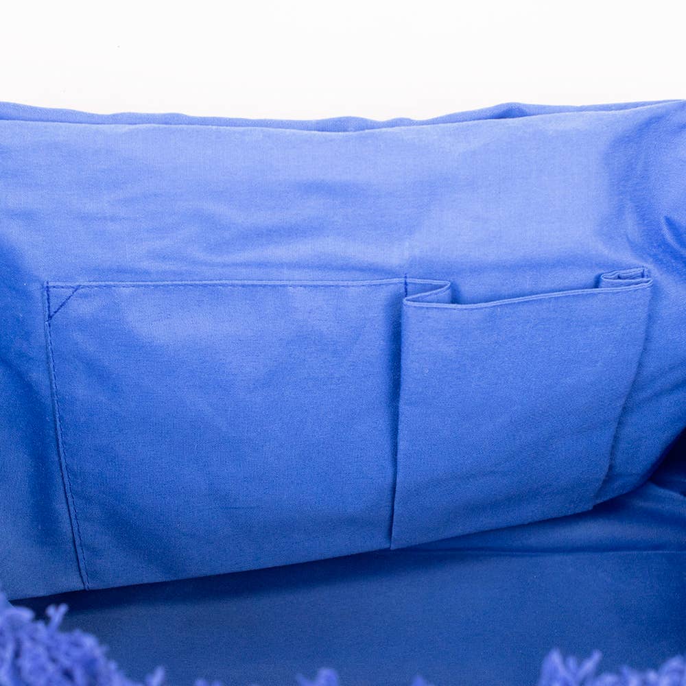 Sanibel Fringe Tote Sapphire/Palace/Sky 24x12