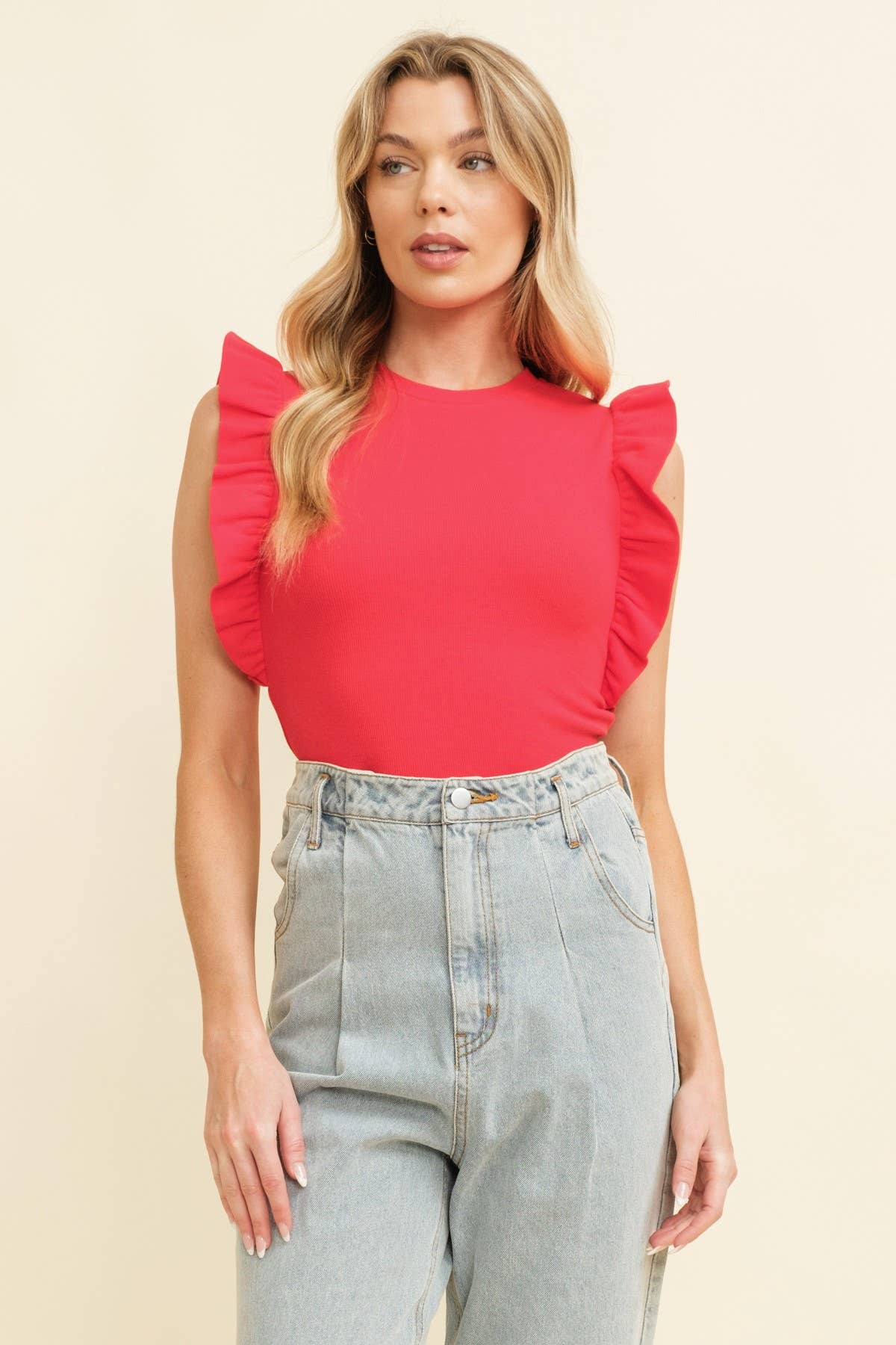 RUFFLE TOP