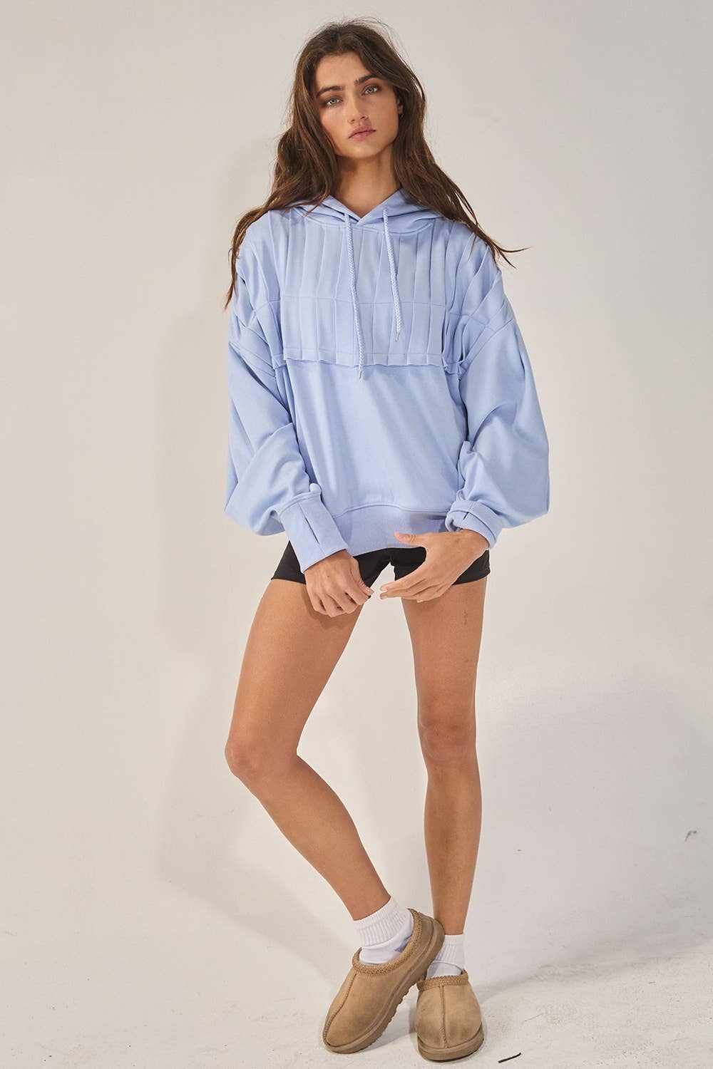Soft & Cozy Pleated Hoodie