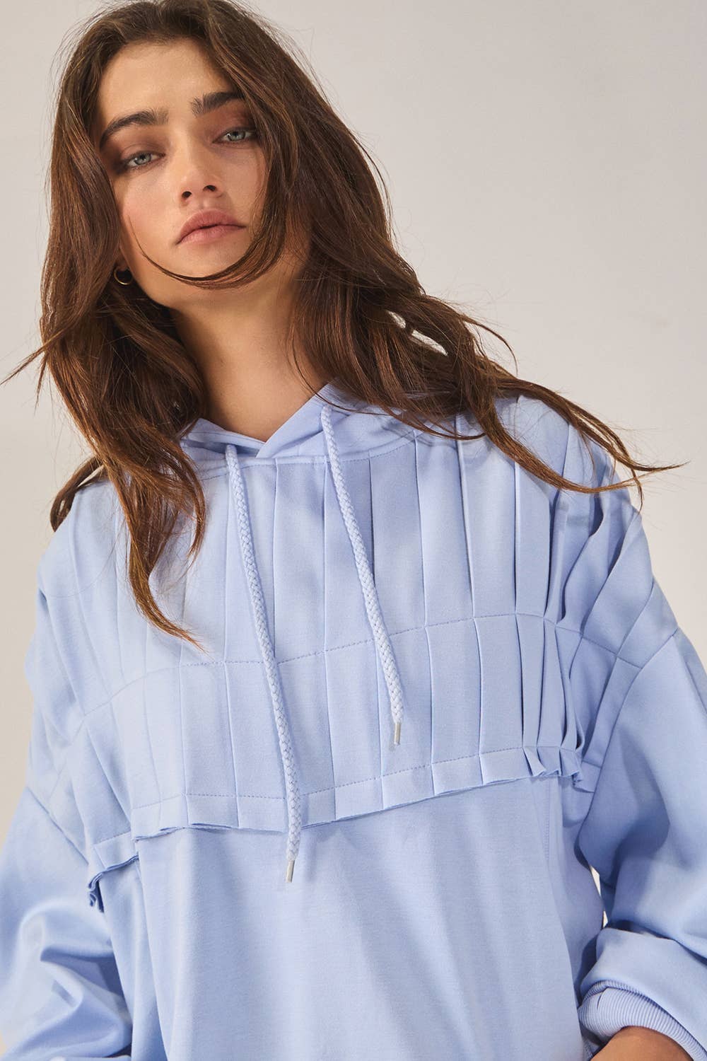 Soft & Cozy Pleated Hoodie