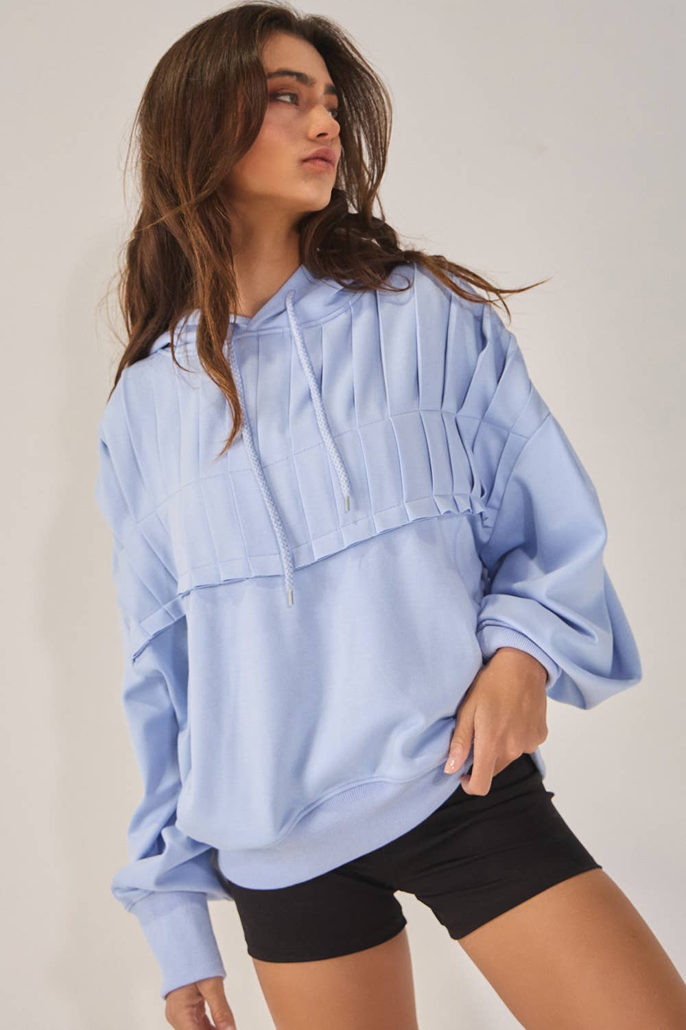 Soft & Cozy Pleated Hoodie