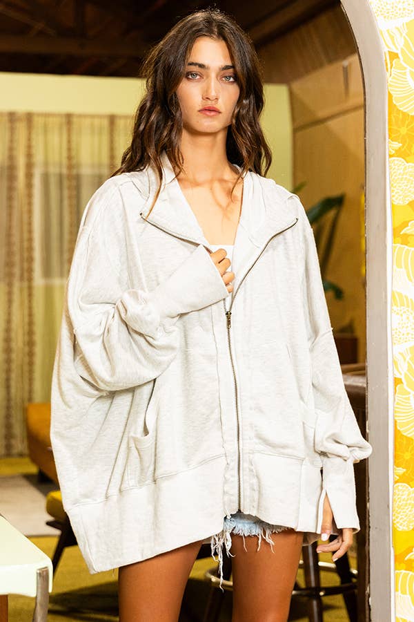 Zip-up Oversize Jacket