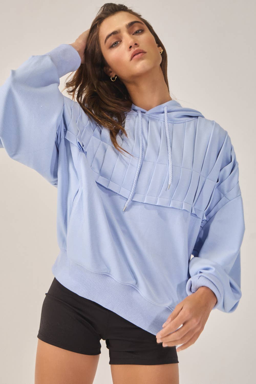 Soft & Cozy Pleated Hoodie