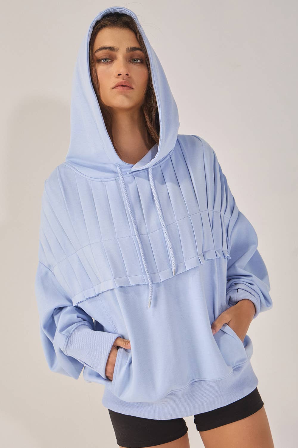 Soft & Cozy Pleated Hoodie