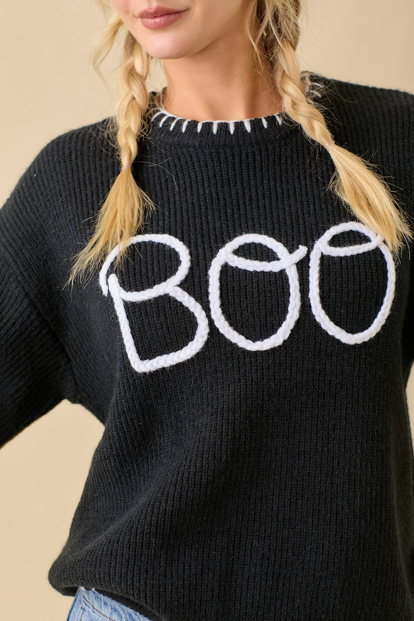 Halloween "Boo" Sweater