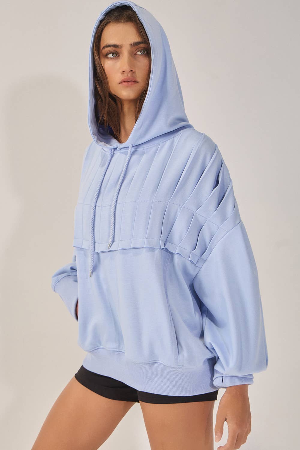 Soft & Cozy Pleated Hoodie