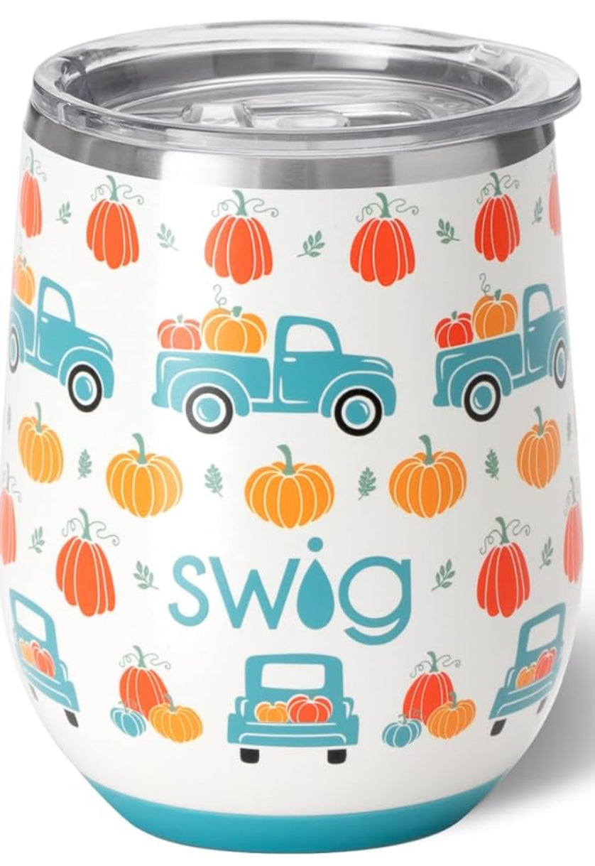 Swig 12 oz Wine Cup Pumpkin Patch