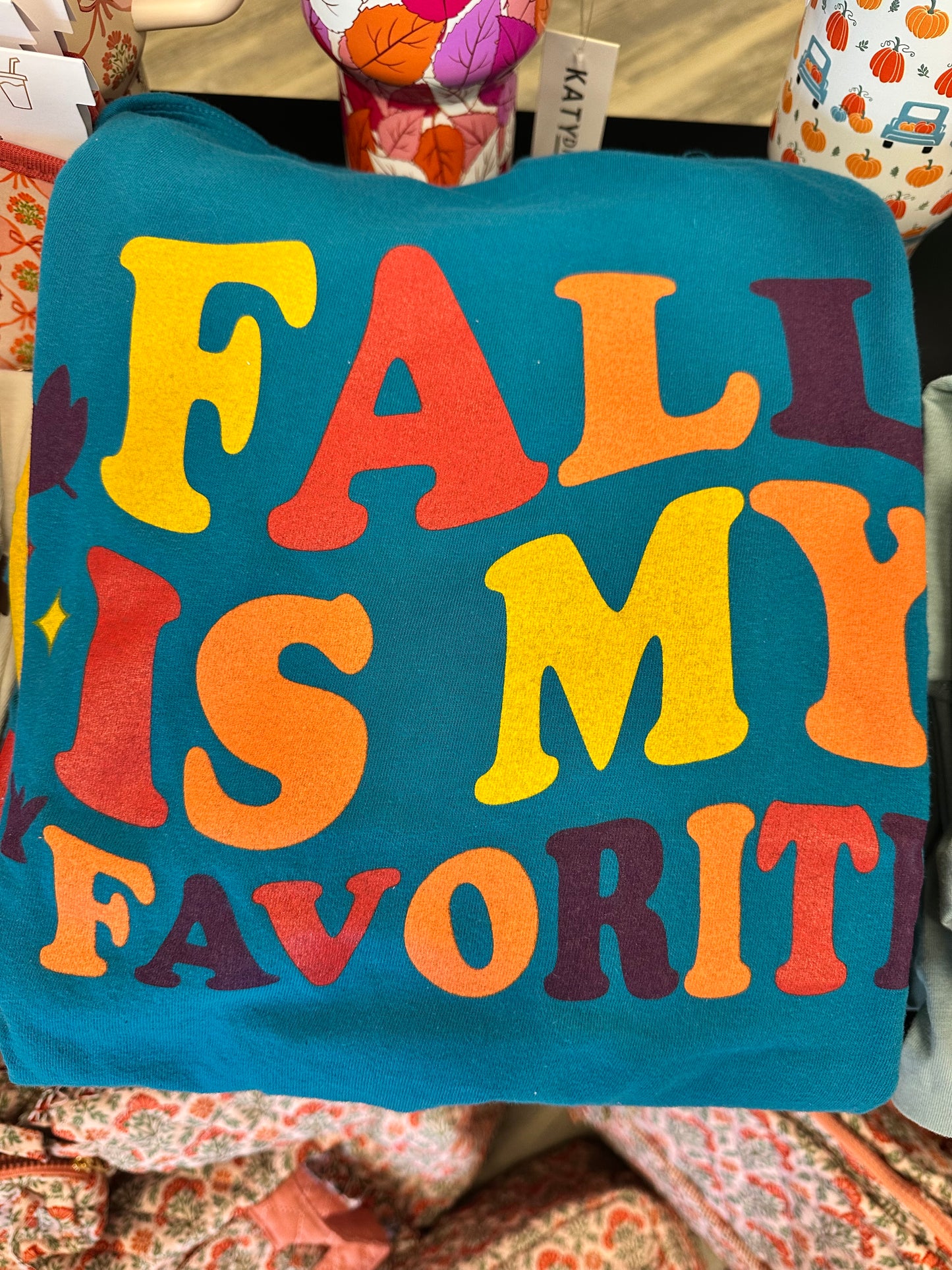 Fall is My Fav Teal Tee