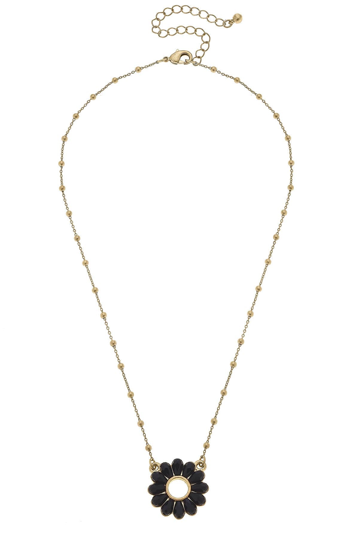 Faye Delicate Glass Flower Necklace