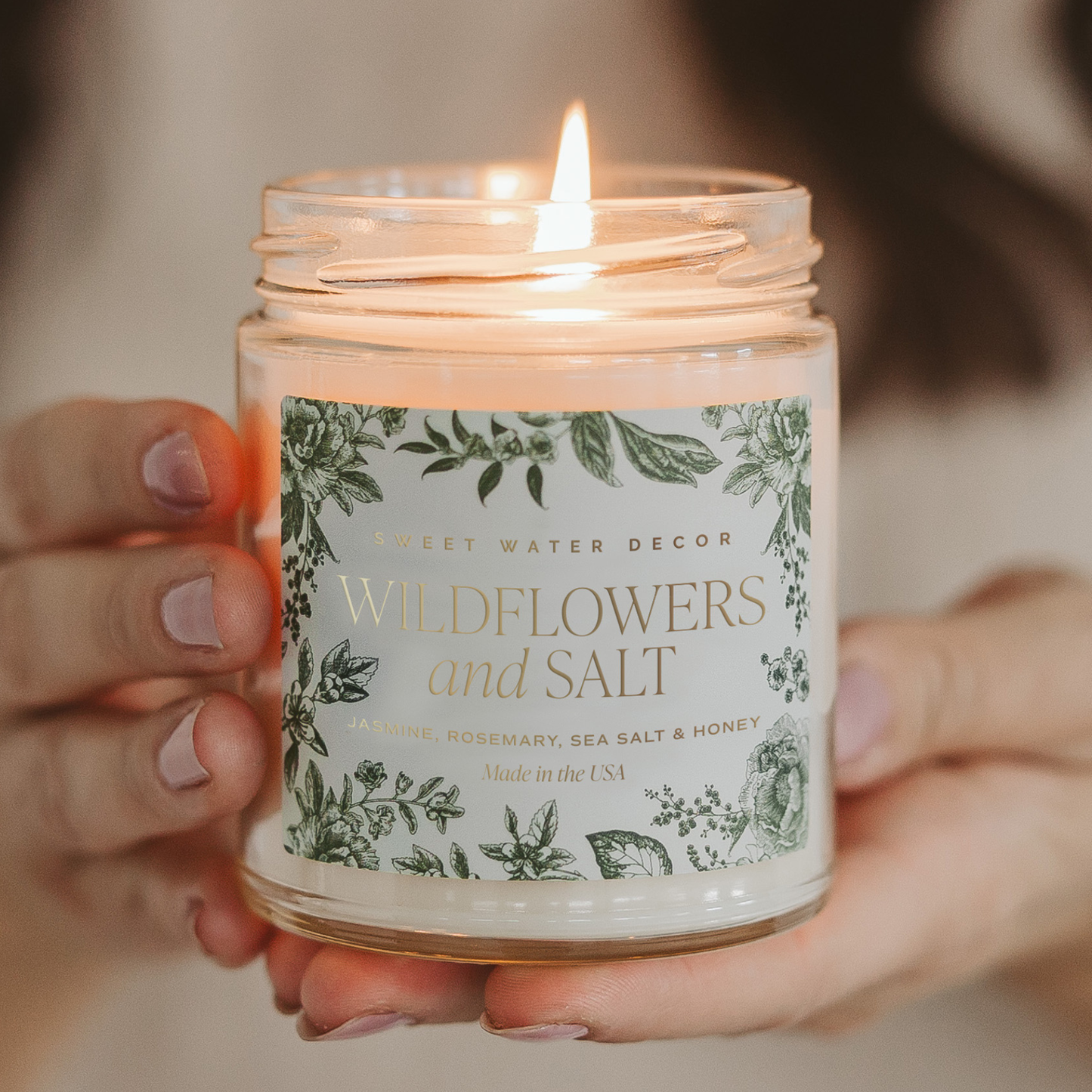Wildflowers & Salt 9 oz Soy Candle