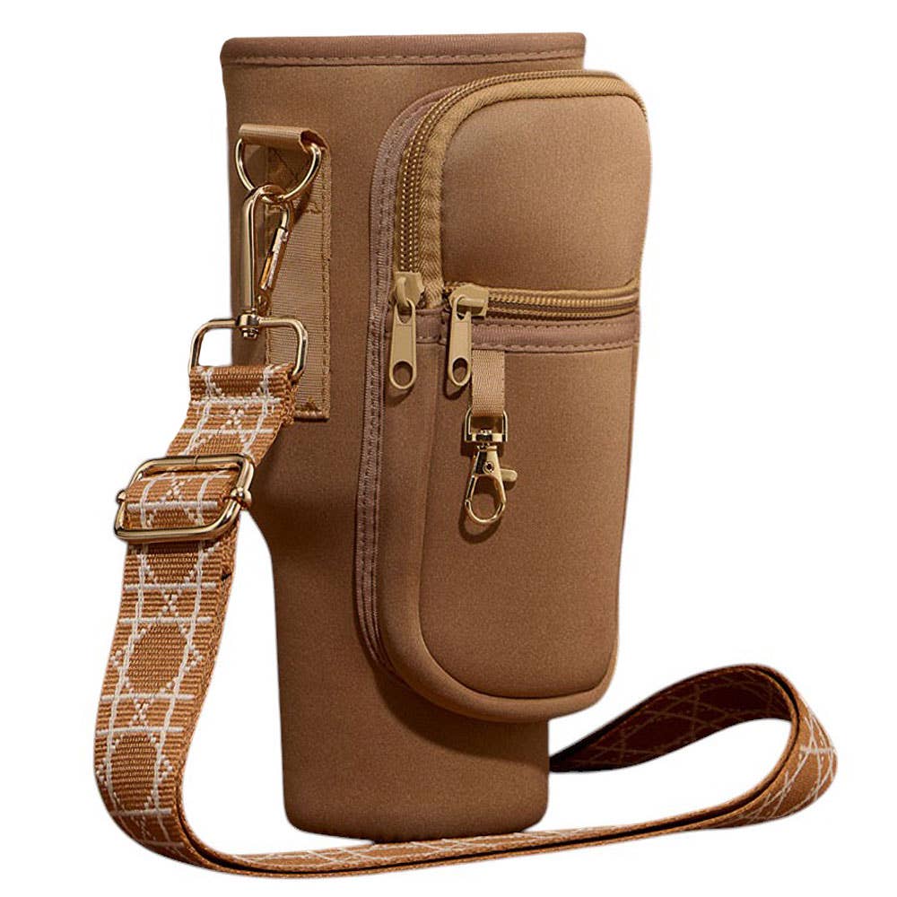 Tumbler Carrier Crossbody Bag