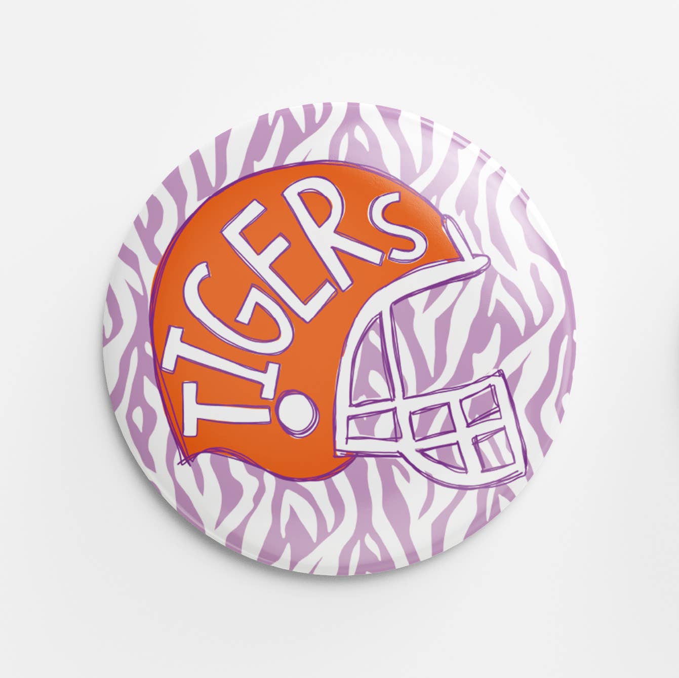 Tigers Helmet Button