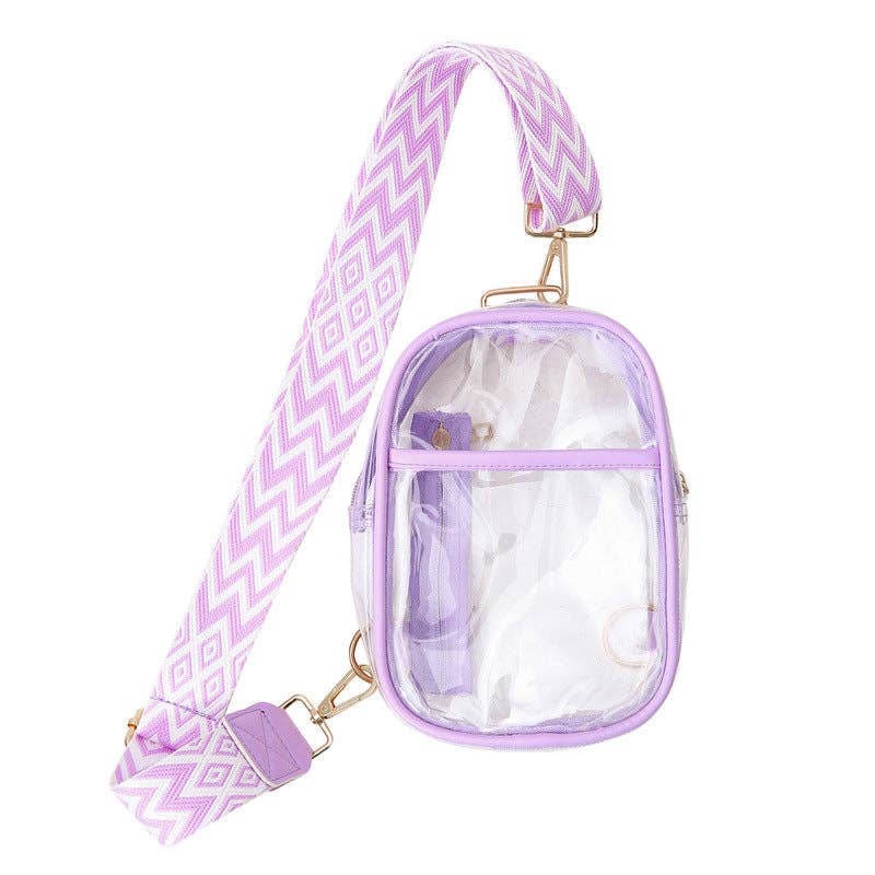 Clear Sling Crossbody Stadium Bag