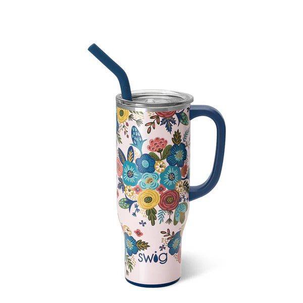 Swig 30 oz Mega Mug Bella Rosa