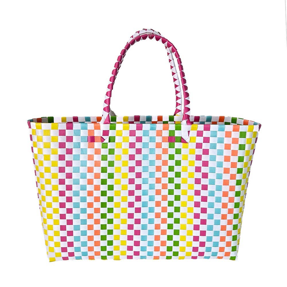 Basket Weave Oversized Tote Bag / Shoulder Bag