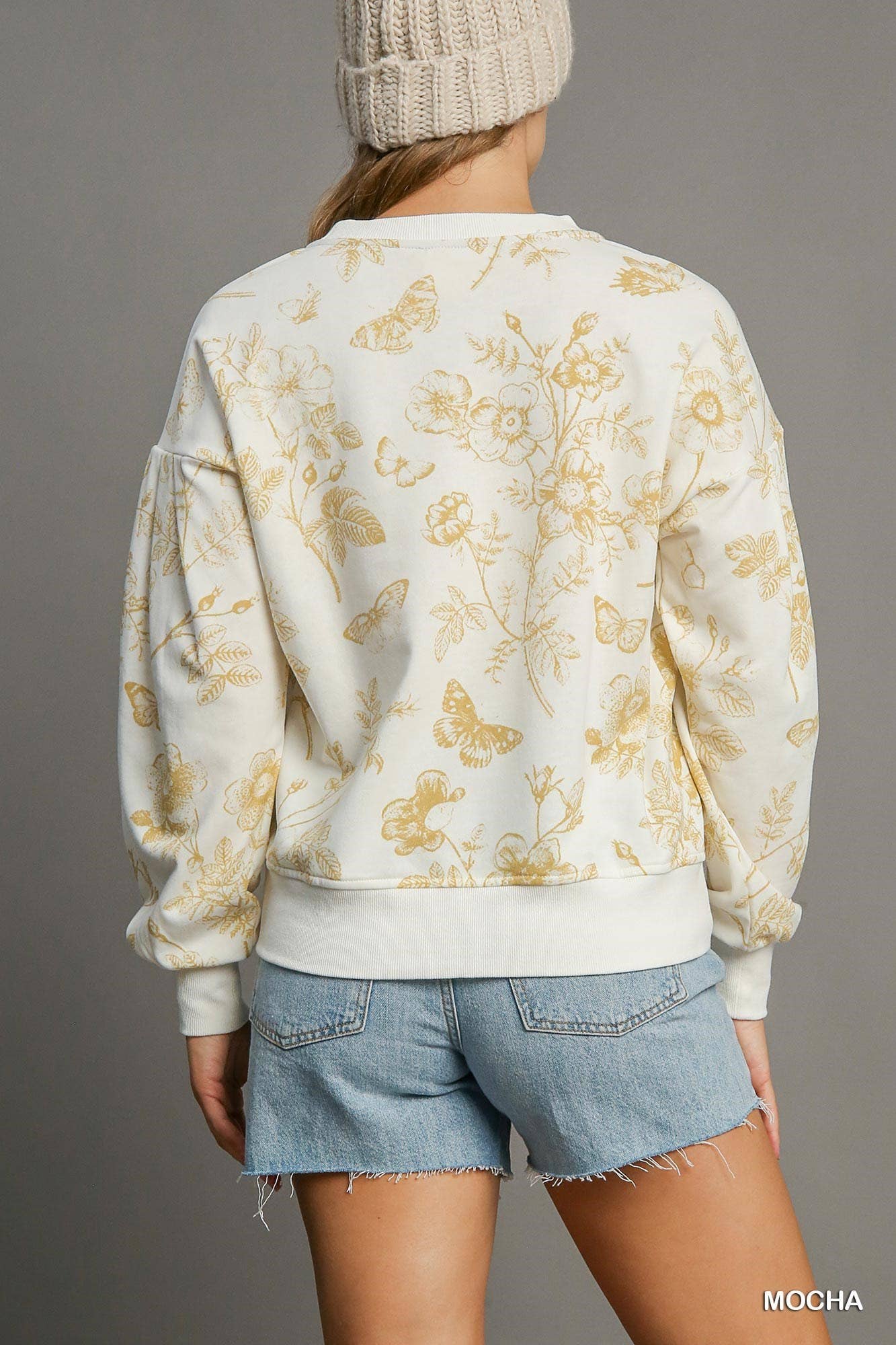 French Terry Round Neck Top