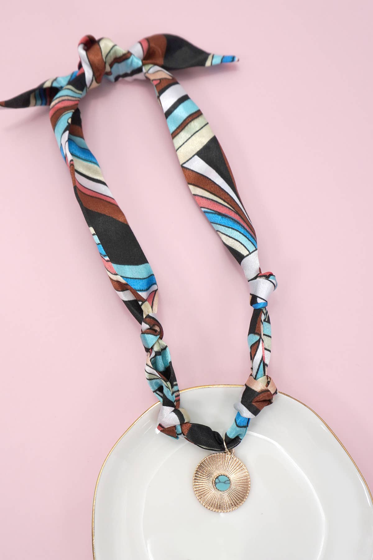 HANDMADE SCARF CHARM NECKLACES