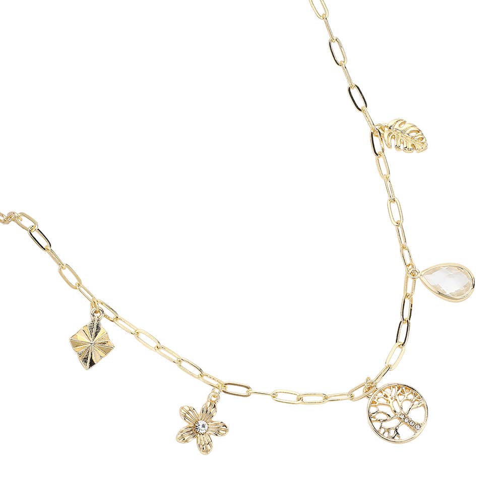 Tree Of Life Paperclip Necklace