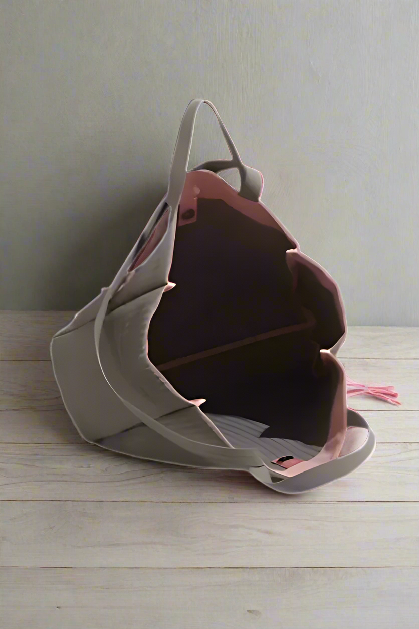 Gray w/Pink Bows Tote